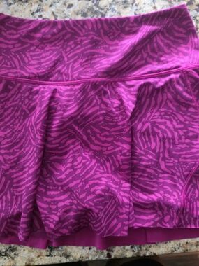 Athleta Hot Pink Printed Ace Tennis Skort